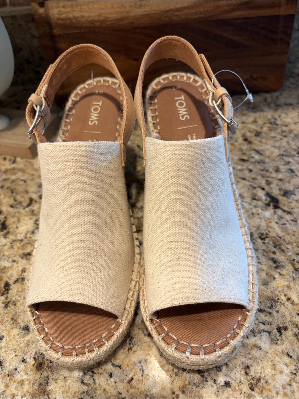 NWT TOMS Women's Monica Wedge espadrille sandals - Picture 3 of 9